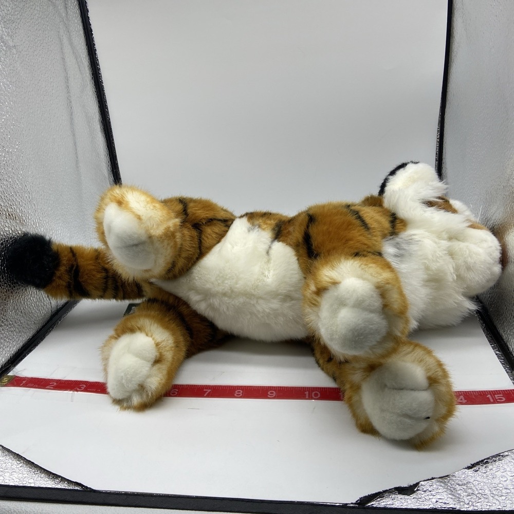 Living Nature Tiger Cub Plush Soft Toy Stuffed Animal Realistic UK CA CE 16" - Picture 8 of 10